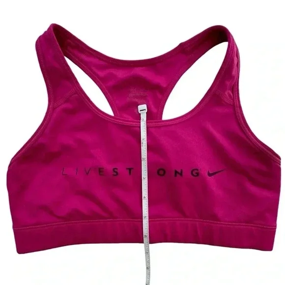 Nike Pro Pink Livestrong Sports Bra, Size medium - Picture 5 of 8